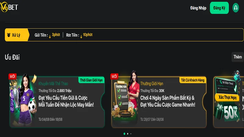 V9Bet 💎 【V9 BET】Trải Nghiệm Giải Trí Số Đẳng Cấp Châu Á 🎯 19 Ngập tràn ưu đãi cực hot tại sân chơi giải trí V9Bet